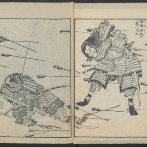 Katsushika Hokusai Print | Samurai Battle Art | Vintage Japanese Art | Warriors Poster | Vintage Print