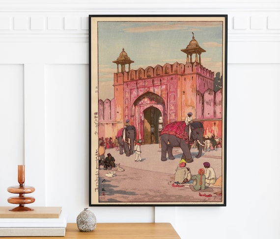 Hiroshi Yoshida - Ajmer Gate Jaipur (1931) From the Series India
