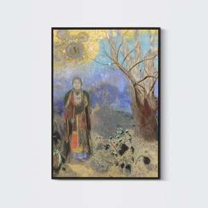 Buddha 1906 - Odilon Redon Print - Buddha Wall Decor - Buddha Print - Buddha Art - Buddha Wall Art - Buddhist Art - Spiritual Gifts - Decor