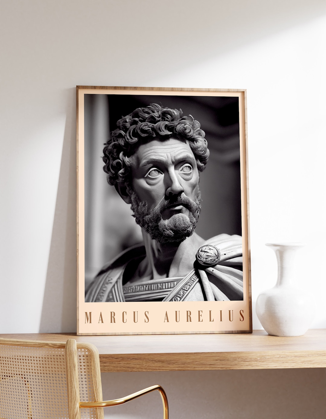 Marcus Aurelius Poster Historical Wall Art Exhibition Print Aesthetic