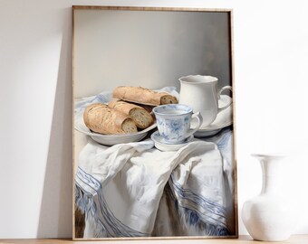 Stillevenprint banaan | Muurkunst landelijke keuken | Rustiek decor | Keukendecoratie