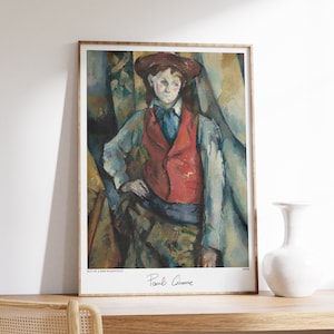 Impresión de Paul Cezanne / Póster de exposición vintage / Arte mural para dormitorio / Póster de exposición / Decoración ecléctica