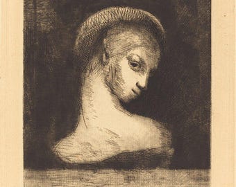 Cubist Portrait Print | Picasso Art Poster | Jacqueline Head Print | Wall Art | Vintage Painting