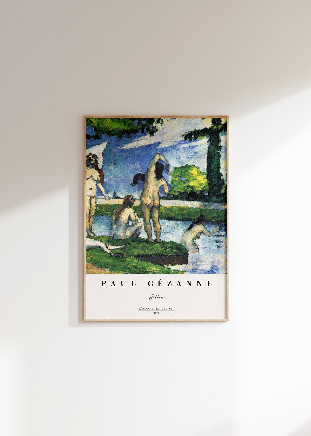 Paul Cezanne Print Paul Cezanne Poster Mid Century Modern Bathers ...