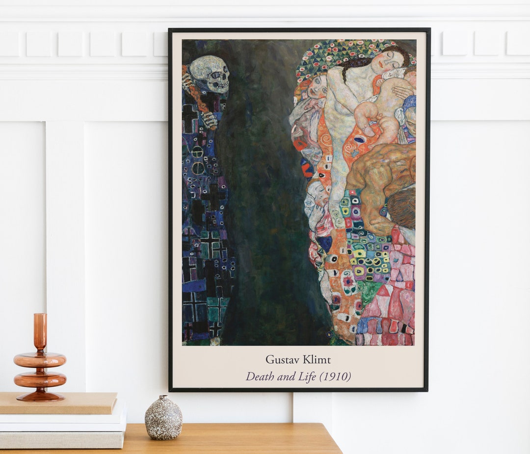 Gustav Klimt Exhibition Poster Death and Life 1910 - Etsy