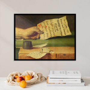 Jacques Louis David - Morte de Marat (1793) | Impressão giclée pintura em tela papel vintage histórico antigo decoração cartaz arte da parede