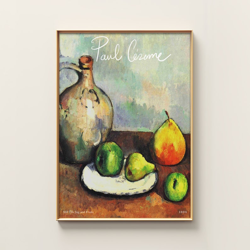 Paul Cezanne | Art Print | Vintage Poster | Cezanne Print | Mid Century ...