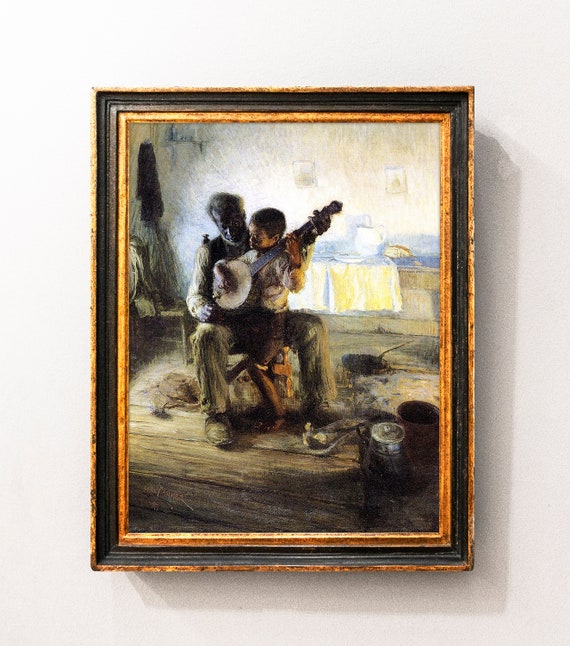 Henry Ossawa Tanner the Banjo Lesson 1893 Wrapped Giclee Etsy