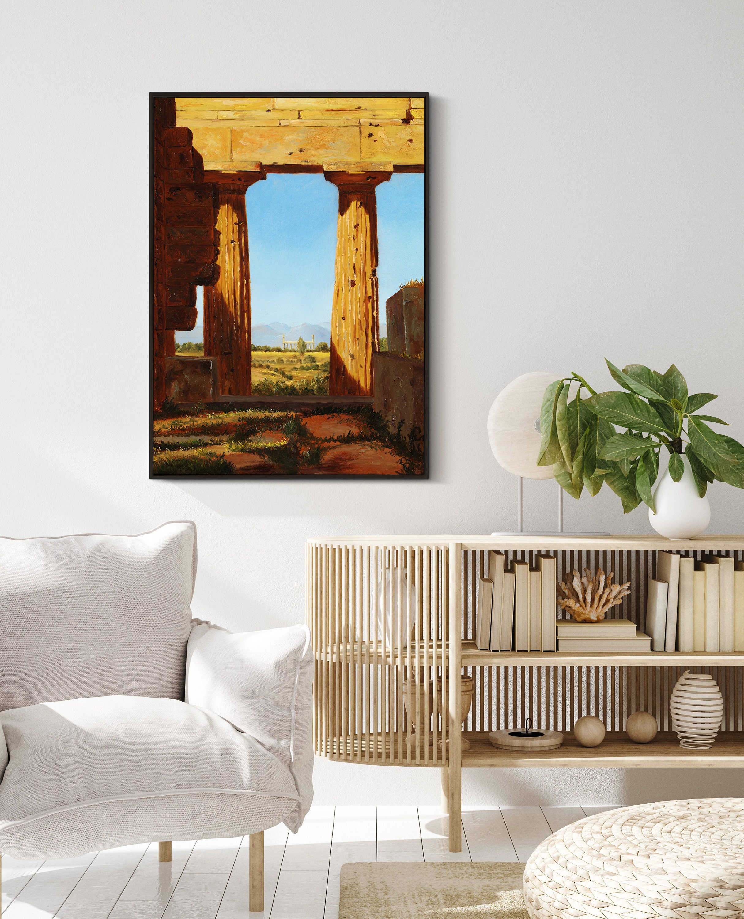 Constantin Hansen Columns of the Temple of Neptune at - Etsy