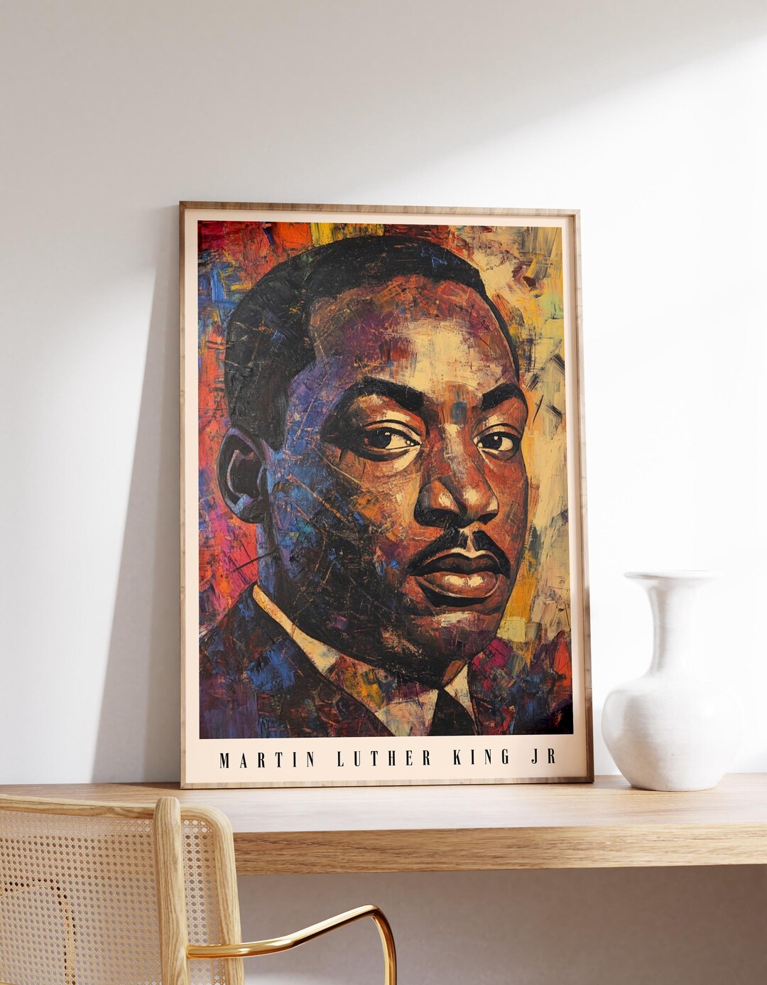 Martian Luther King Jr Poster | Vintage Painting | Historical Decor ...