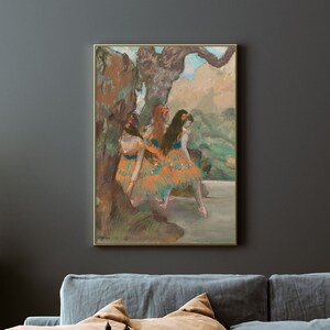 Edgar Degas - Ballet Dancers (1877) | Vintage Painting | Ballet Print | Ballet Dancer Print | Canvas Poster Gift Wall Decor | Degas Wall Art