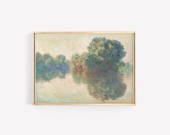 Impresión de alta calidad / Póster de Claude Monet / El Sena en Giverny (1897) / Póster vintage / Impresión artística / Impresión con calidad de museo