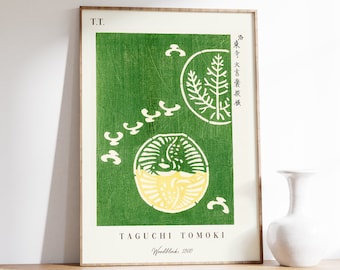 Japanese Woodblock Print | Taguchi Tomoki | Japanese Poster | Museum Poster | Vintage Japanese Decor | Exhibition Poster | Woodblock Art