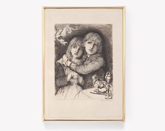 Arthur Rackham Illustration | Götterdämmerung Kunst | Vintage Druck | Mythische Szene | Posterdruck