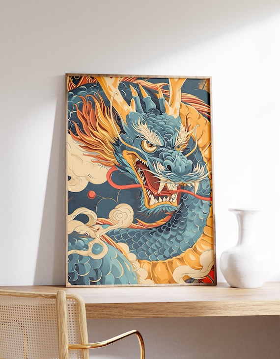 Japanese Dragon Wall Art