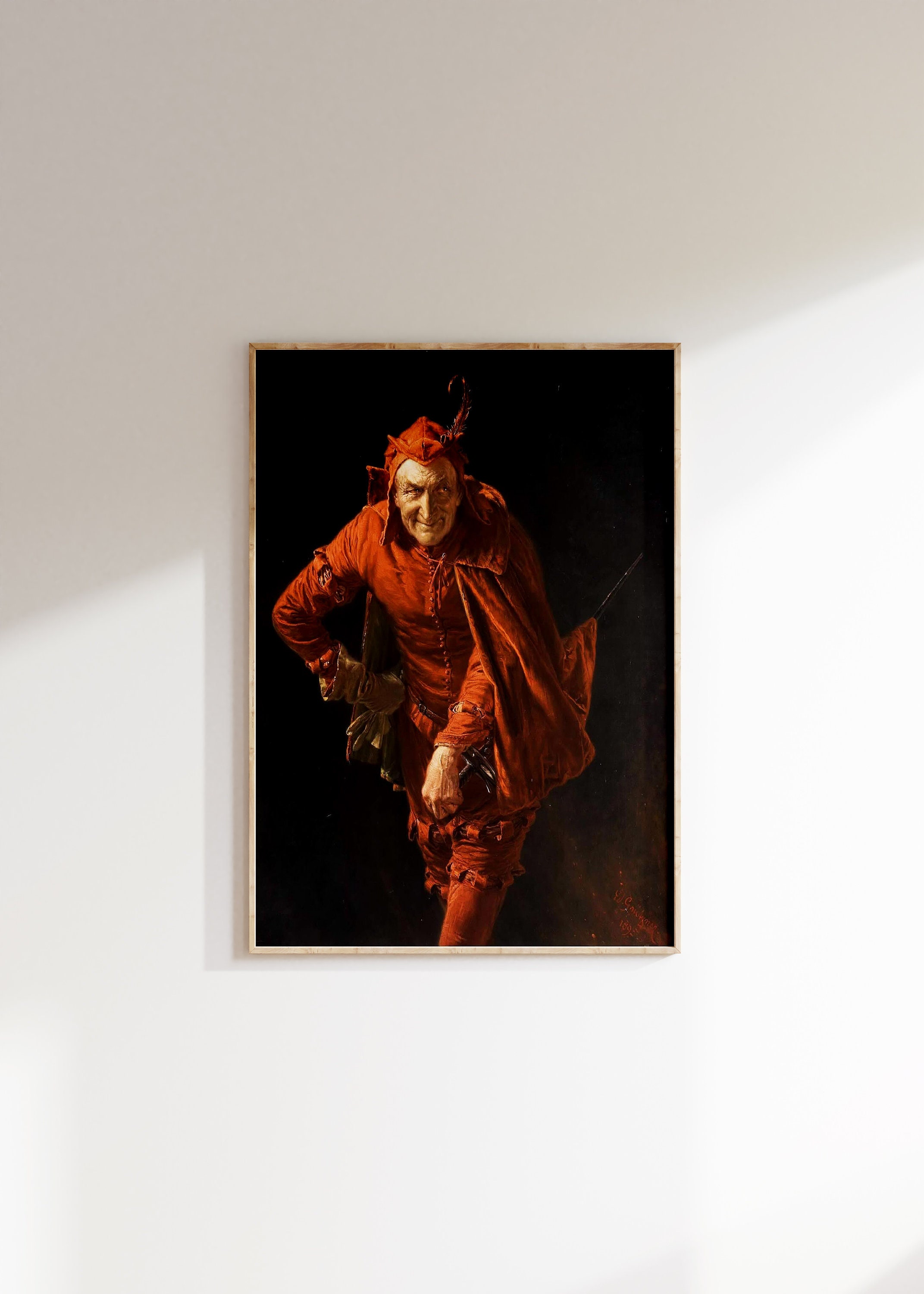 Mephisto (1895) by Edouard Von Grützner | Vintage Painting | Wall