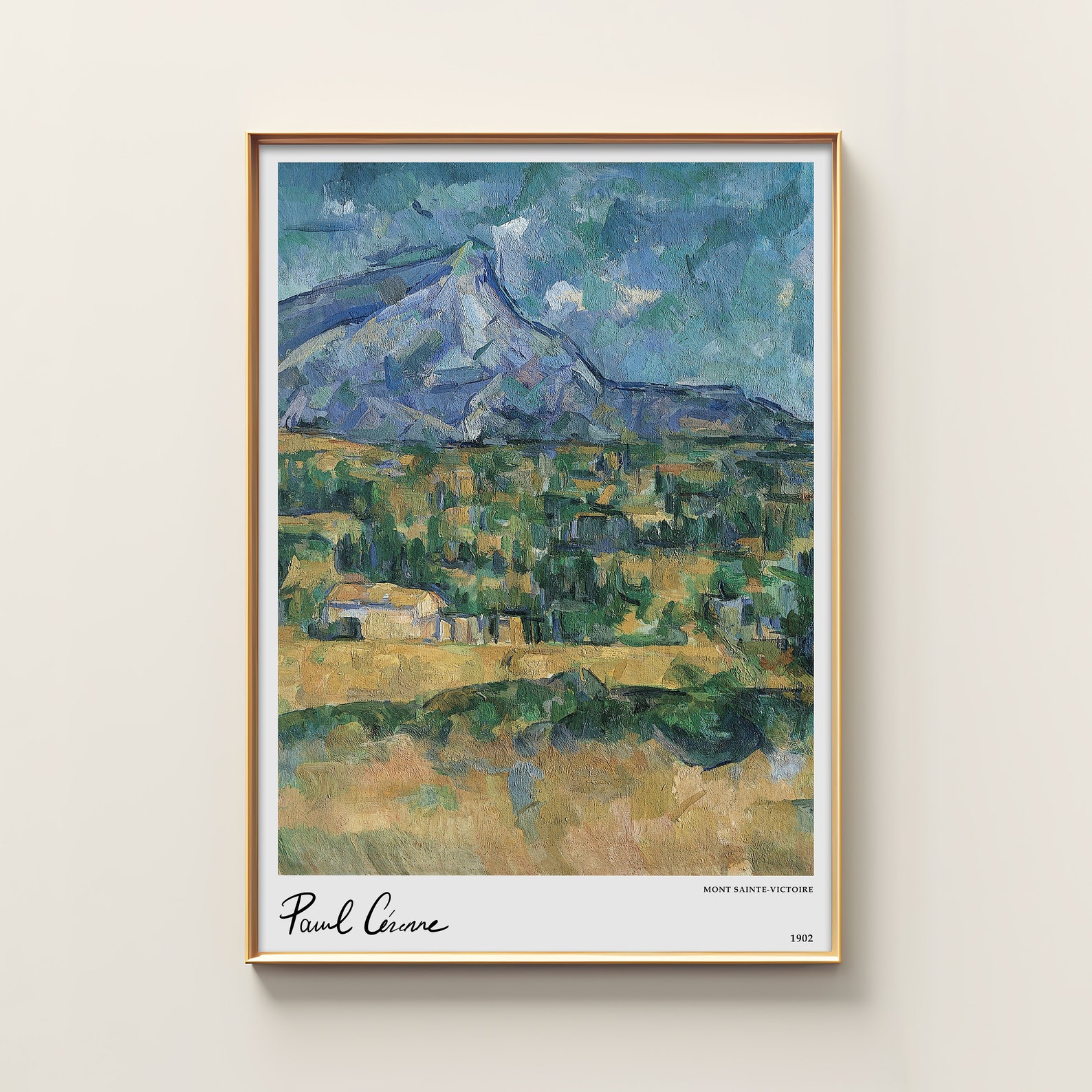 Paul Cezanne Poster | Paul Cezanne Print | Minimalist Art Print ...