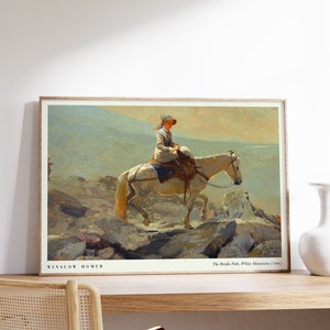 Winslow Homer Art Print | The Bridle Path, White Mountains (1868) | Exhibition Poster | Modern Wall Art