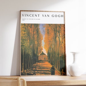Van Gogh Art Print | Modern Wall Art | Van Gogh Poster | Van Gogh Wall Art | Farmhouse Wall Art | Museum Exhibition Poster