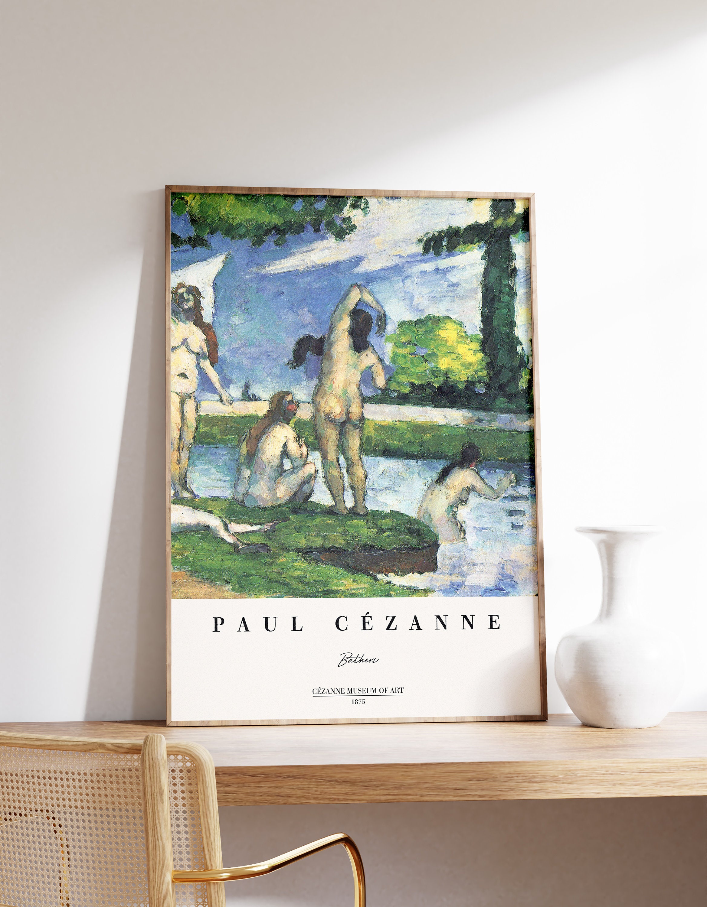 Paul Cezanne Print | Paul Cezanne Poster | Mid Century Modern | Bathers ...
