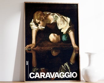 Impressão artística de Caravaggio | Arte de parede moderna | Pôster de Caravaggio | Arte de parede de Caravaggio | Arte de parede barroca | Pôster de exposição em museu