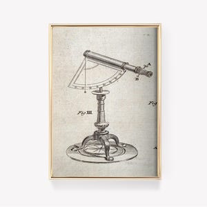 affiche vintage de Sextant | Affiche de navigation antique | Carte du ciel | Histoire maritime | Impression vintage
