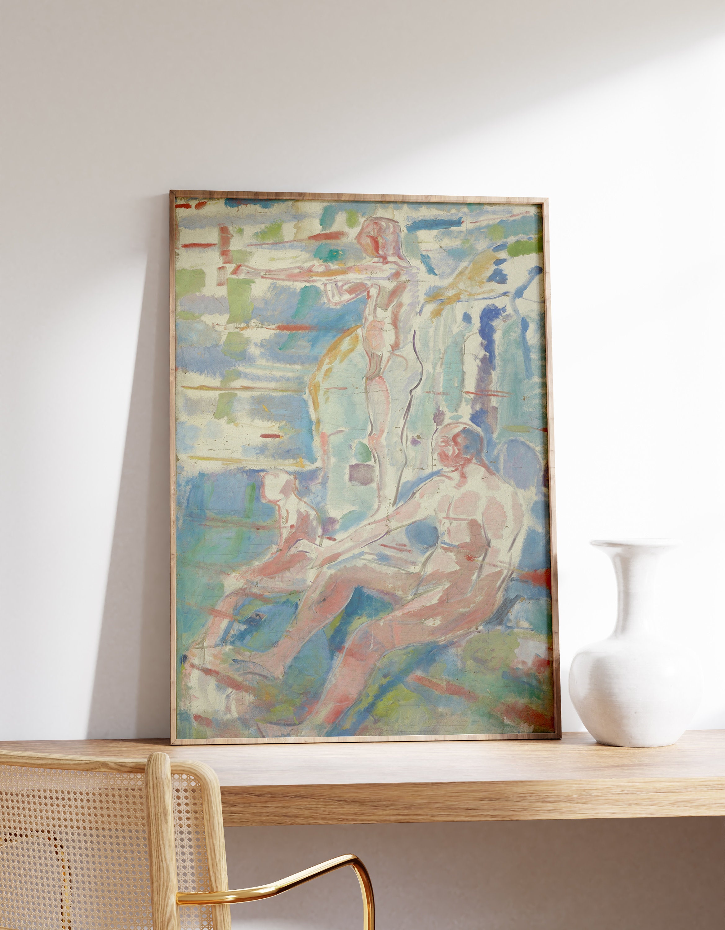 Edvard Munch Prints | Men Turned towards the Sun (1912–13) | Vintage Painting | Munch Art Print | Modern Wall Art