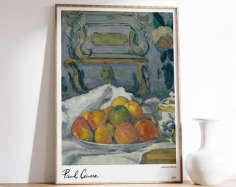 Poster di Paul Cezanne / Stampa di Paul Cezanne / Stampa artistica minimalista / Arredamento moderno per la casa / Stampa artistica della fattoria / Arredamento per la cucina