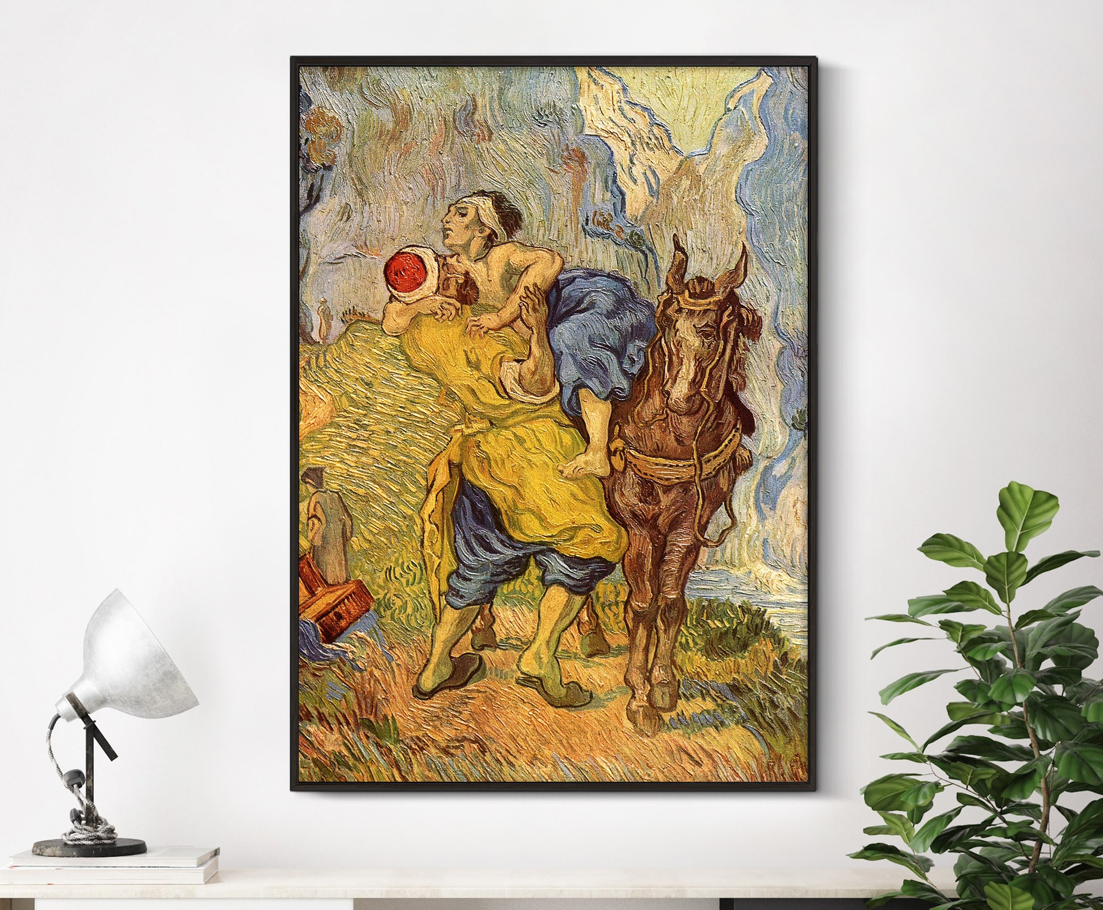Van Gogh Print De barmhartige Samaritaan na Delacroix 1890 - Etsy België