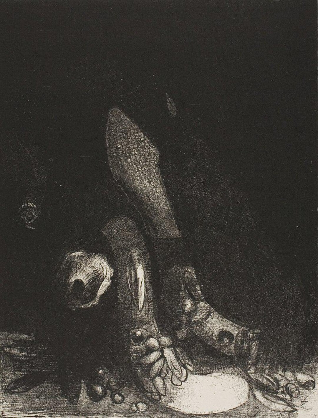 Crying Spider Poster | Vintage Print | Odilon Redon Art | Antique ...