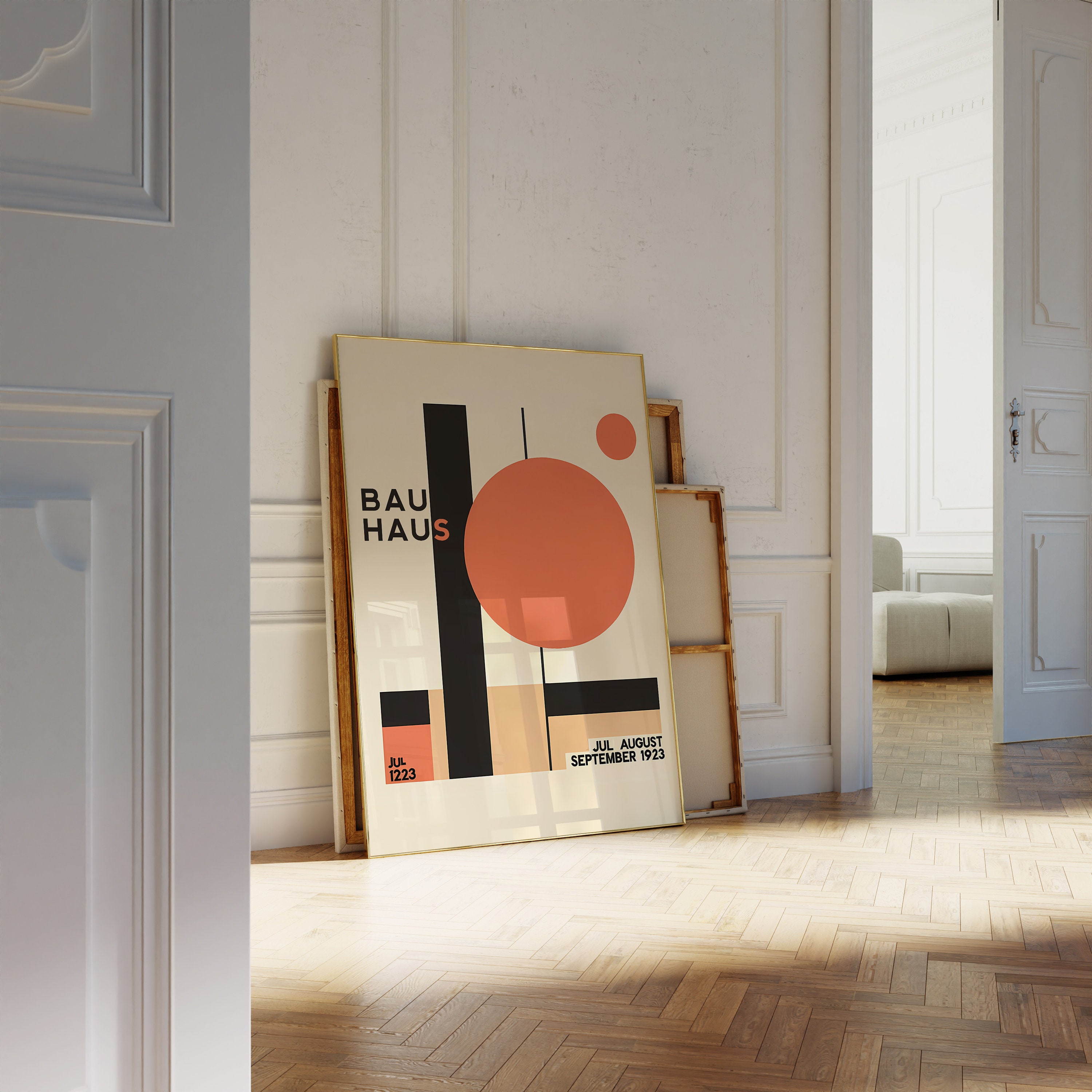 Bauhaus Print | 1923 Exhibition Poster | Circle Line Geometric Decor ...