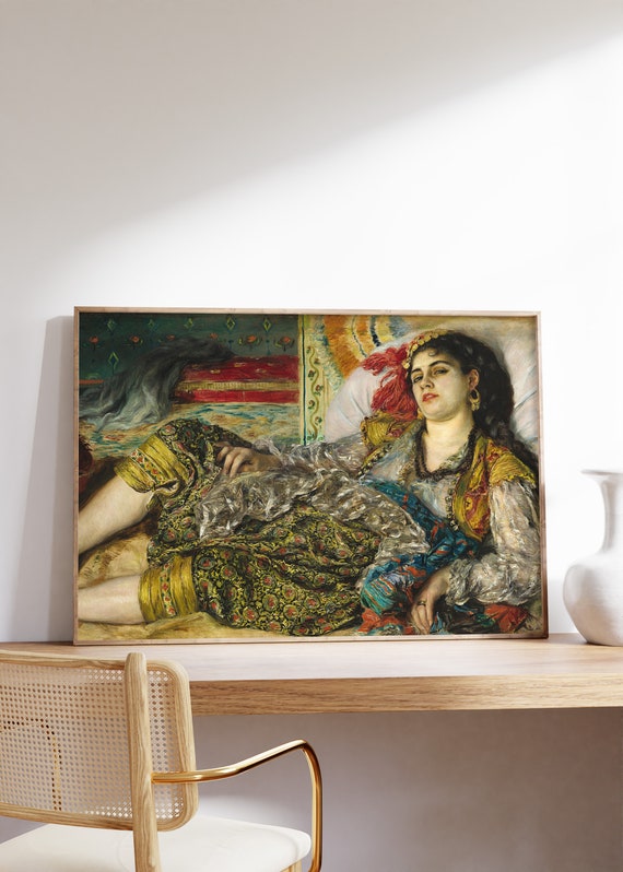 Auguste Renoir - Odalisque (1870) | Vintage Poster | Lazy Woman