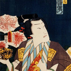 Utagawa Kunisada | Kabuki Portrait | Vintage Art Print | Ukiyo-e Actor | Traditional Japanese Print