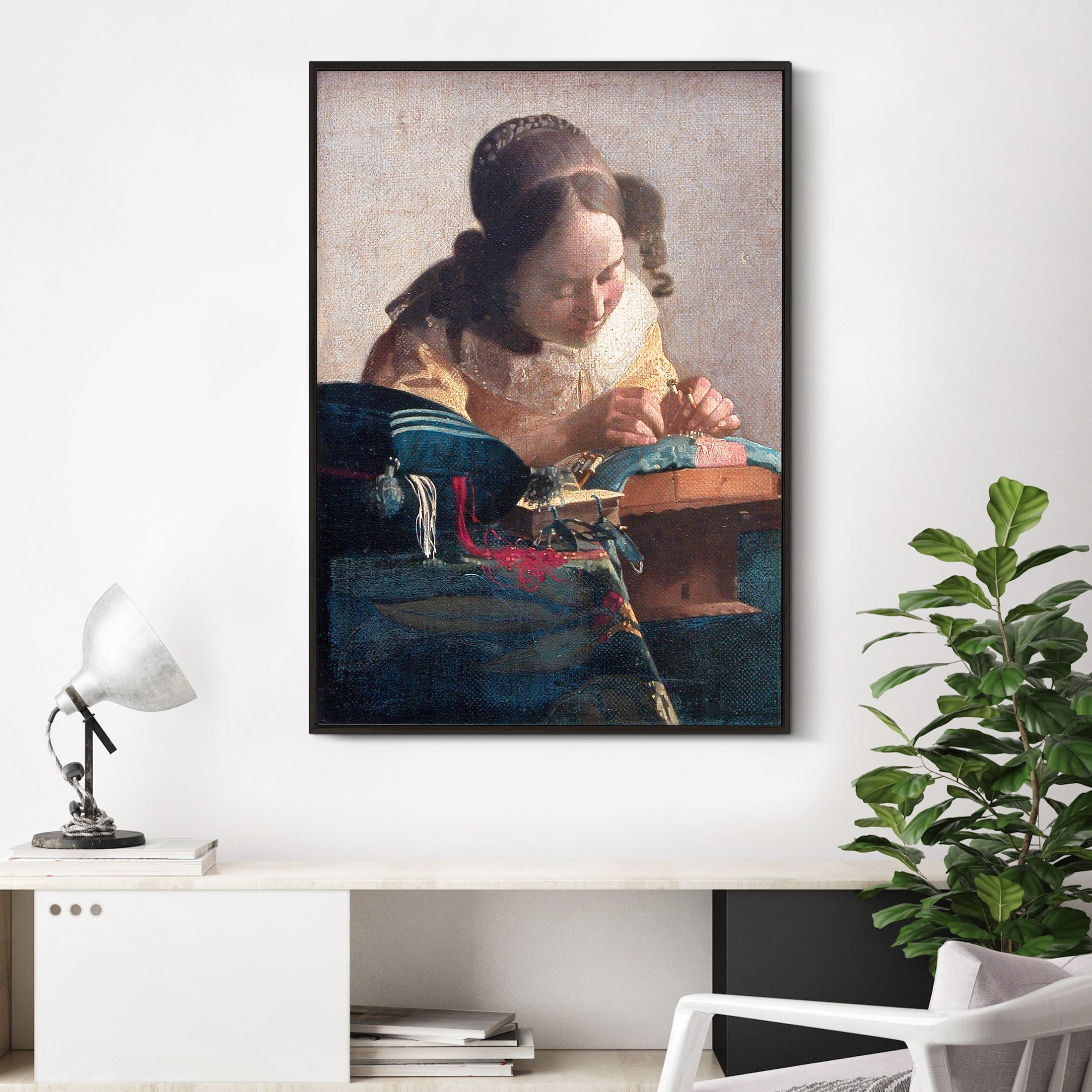 Johannes Vermeer the Lacemaker 1671 Classic Painting | Etsy