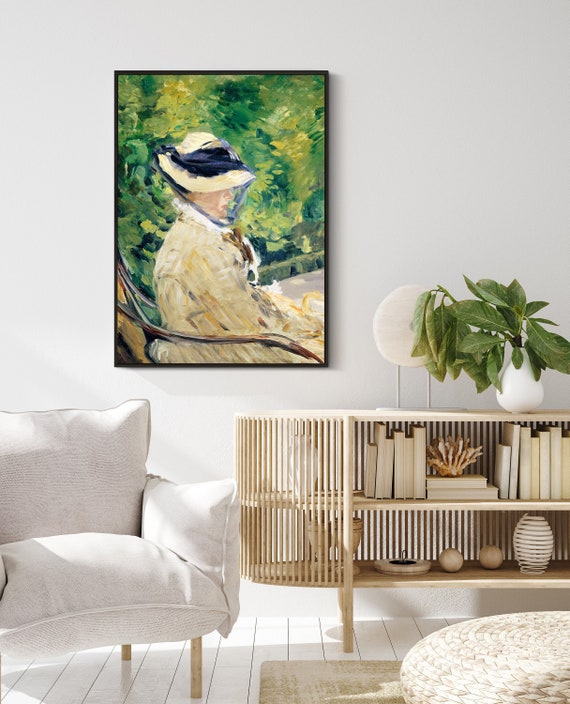 Edouard Manet - Madame Manet (1880) | Vintage Antique Painting