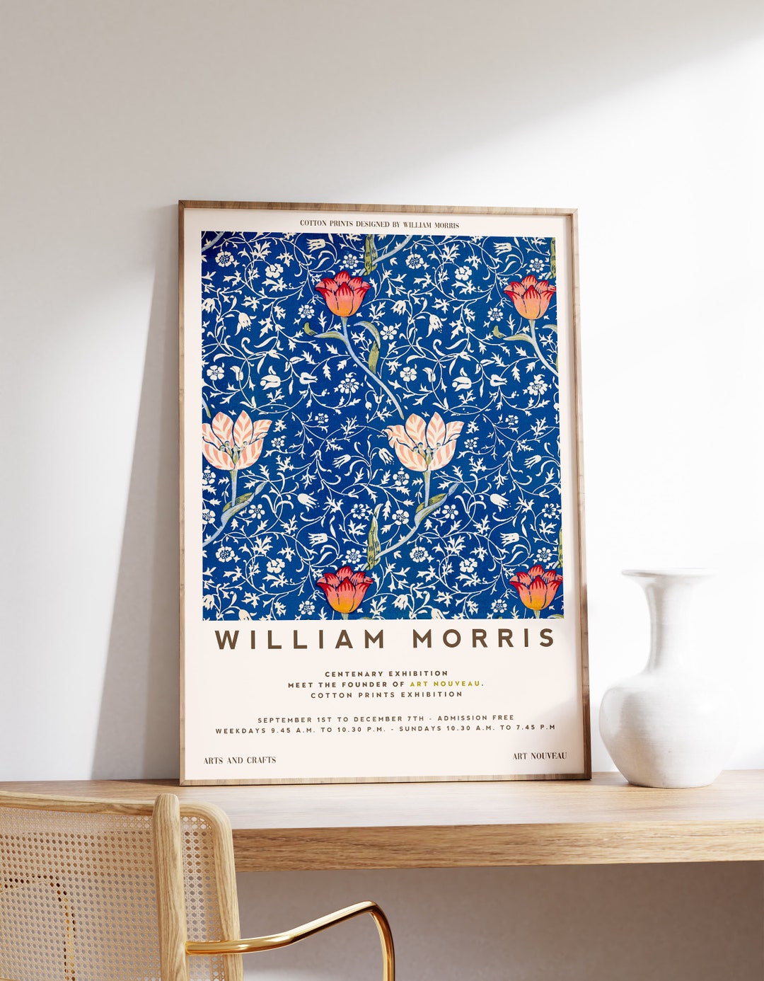 William Morris Exhibition Poster | Floral Print | Art Nouveau Print ...