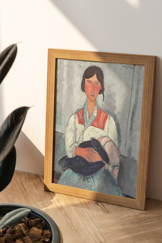 Gypsy Woman with a Baby, 1919 by Amedeo Modigliani