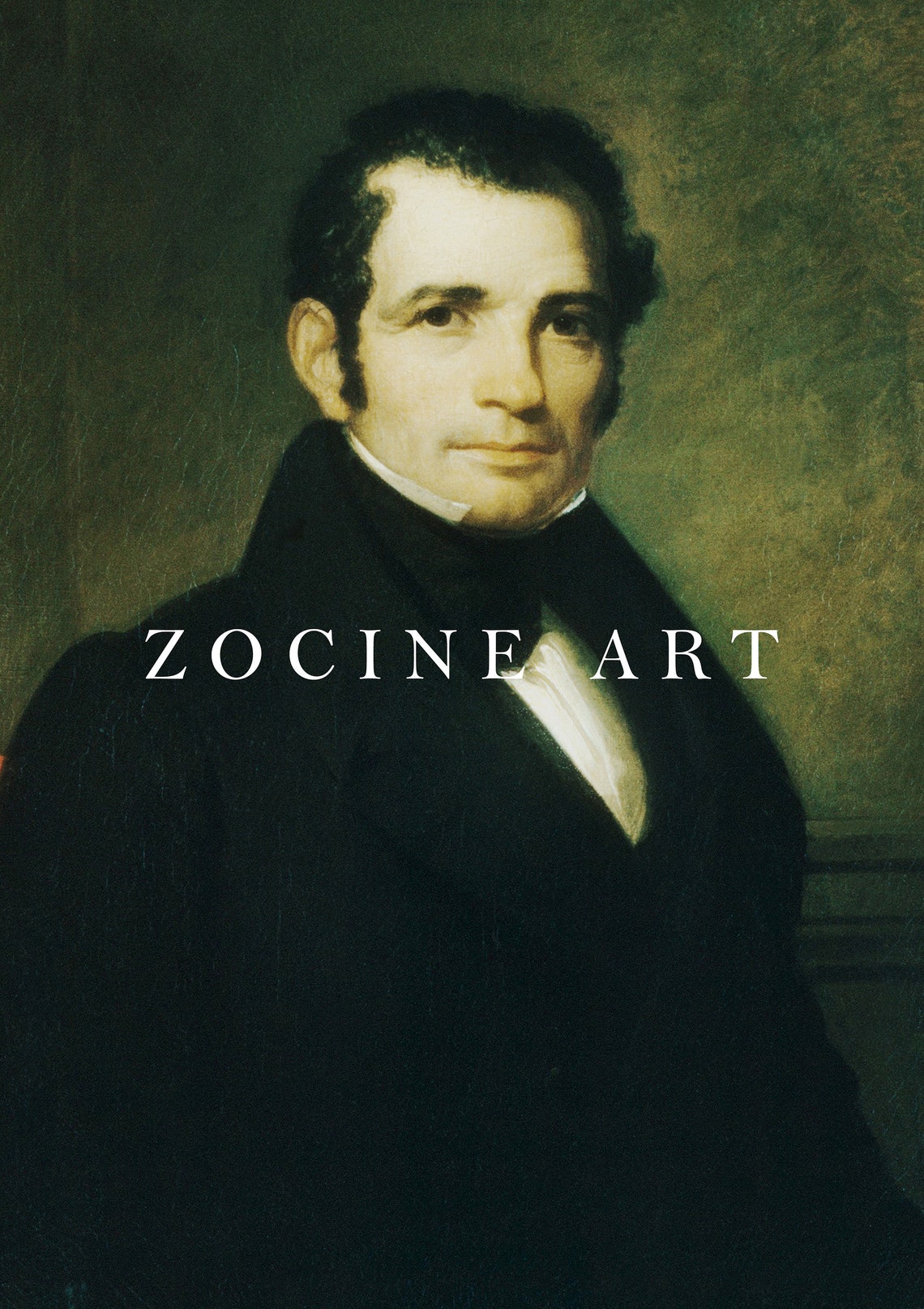Luman Reed Collection Asher Brown Durand - Luman Reed (1835) | Vintage Antique Portrait Decor ...