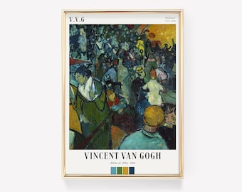 Van Gogh Poster | Arena at Arles | Exhibition Poster | Van Gogh Painting | Van Gogh Print | Minimal Wall Art | Museum Exhibition Poster