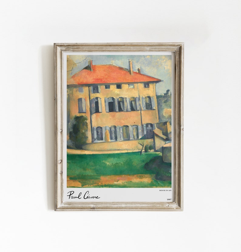 Paul Cezanne | Art Print | Vintage Poster | Cezanne Print | Mid Century ...