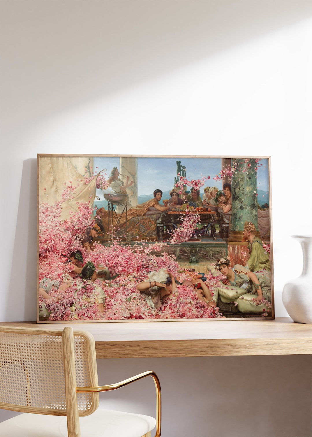 The Roses of Heliogabalus by Lawrence Alma-tadema - Pink Wall Art ...