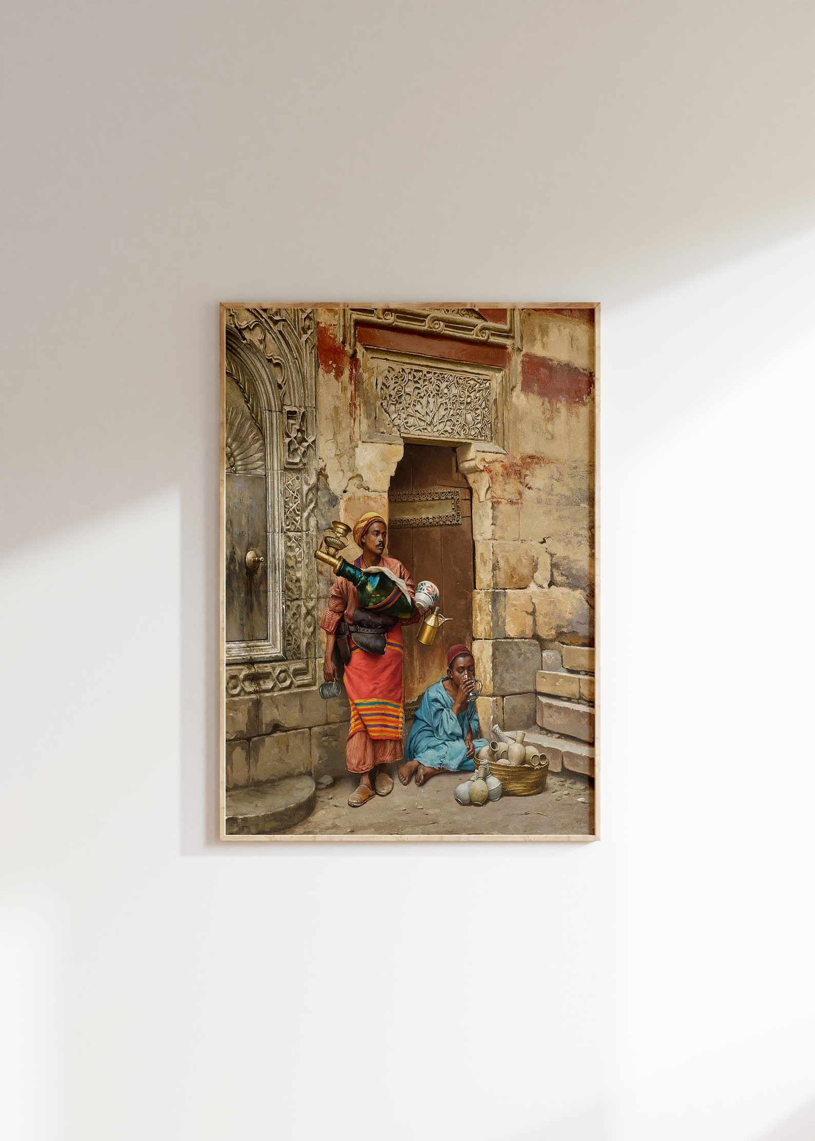 The Water Seller (1891) by Ludwig Deutsch Vintage Painting Print