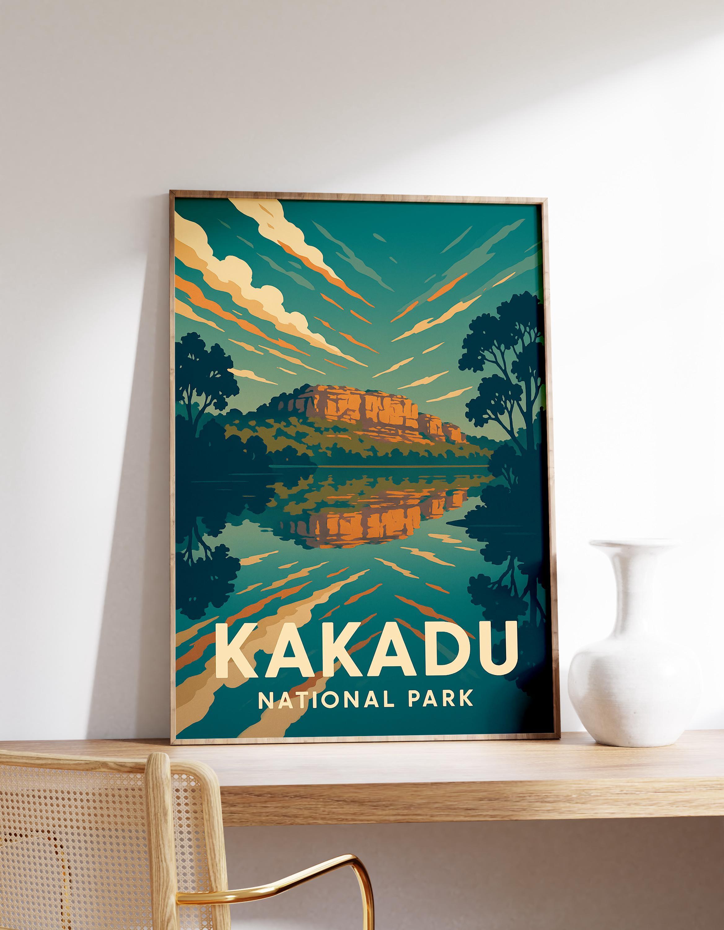 アート・デザイン・音楽 Kakadu: Looking After the Country Kakadu National Park Travel Print, Northern Territory Print