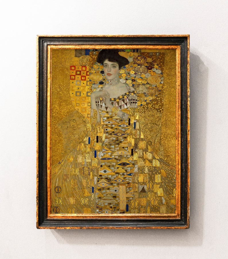 Gustav Klimt Classic Painting - the Lady in Gold (1907) | Klimt Woman ...