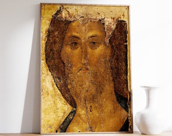 Vintage Print | Andrei Rublev - Christ the Redeemer (1410) | Wall Art | Fine Art Poster | Vintage Poster | Fine Art