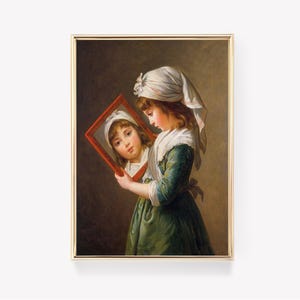 Élisabeth Vigée Le Brun | Young Girl Painting | Classic Art Print | Vintage Painting | Historical Print