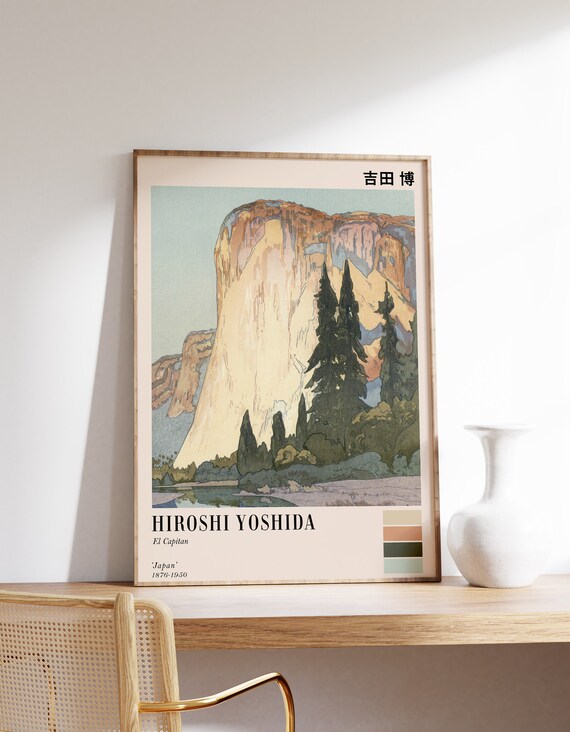 Japanese Exhibition Print | Hiroshi Yoshida Poster | El Capitan