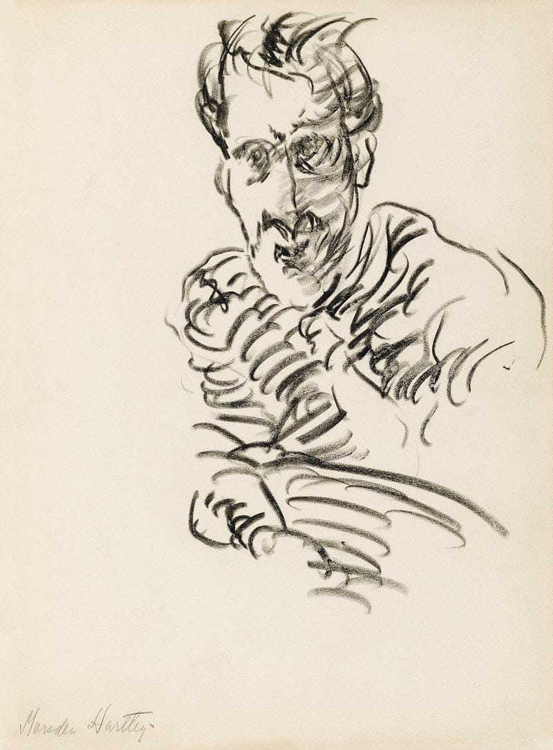 Marsden Hartley | Self-portrait Print | Vintage Painting | Art Poster ...