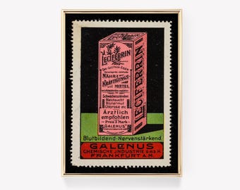 Lecterrin Vintage Ad | Dietary Supplement Poster | Retro Advertising | Vintage Print | Wall Decor