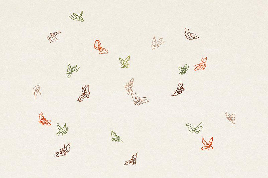 Butterfly Print | Minimalist Poster | Colorful Pattern | Butterfly Art ...